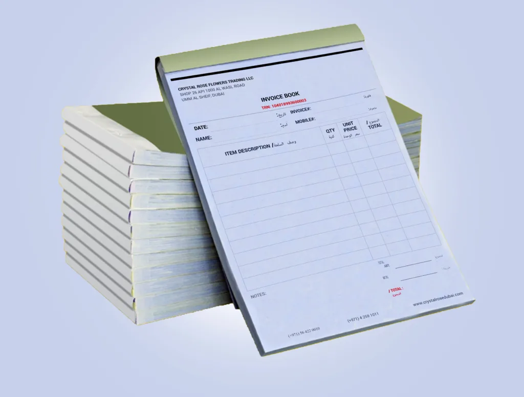 invoice-book-printing-in-Dubai